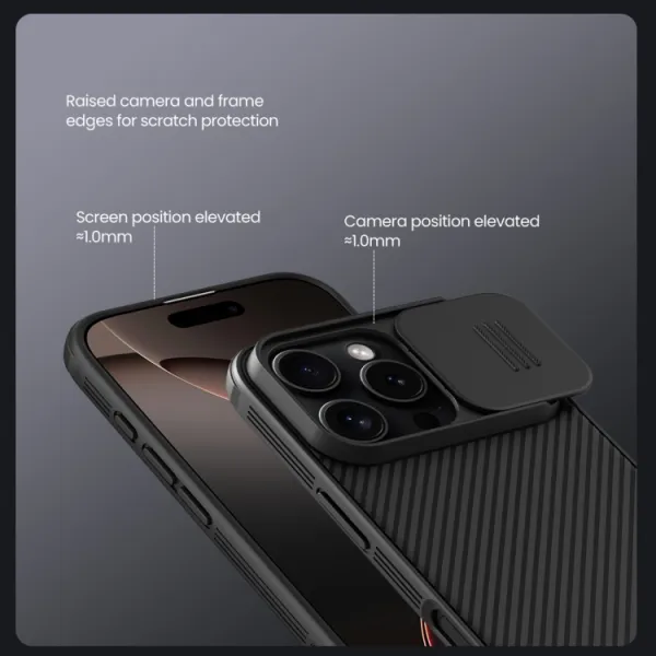 NILLKIN CAMSHIELD PRO Kryt pre Apple iPhone 16 Pro Max modrý