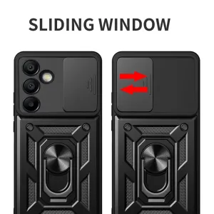 RING CAMERA Kryt s držiakom pre Samsung Galaxy S24 FE 5G modrý