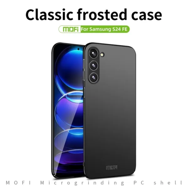 MOFI Plastový kryt pre Samsung Galaxy S24 FE 5G čierny