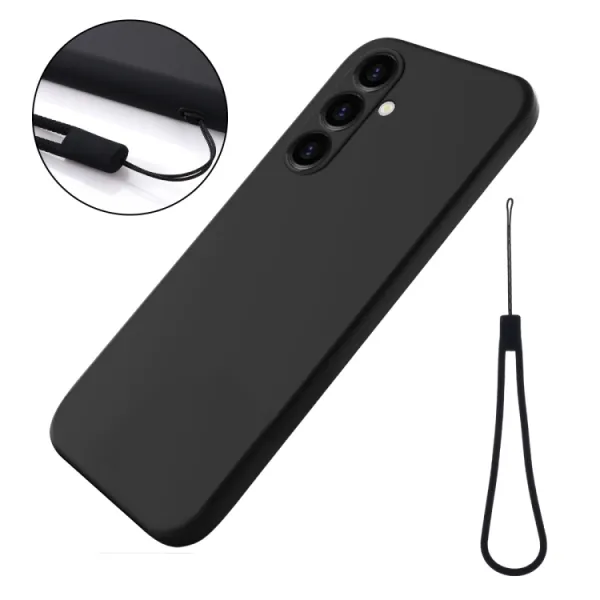 RUBBER Ochranný kryt pre Samsung Galaxy S24 FE 5G čierny