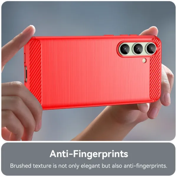 FLEXI TPU Ochranný kryt Samsung Galaxy S24 FE 5G červený