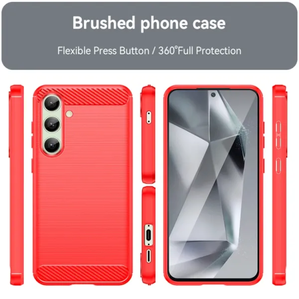 FLEXI TPU Ochranný kryt Samsung Galaxy S24 FE 5G červený