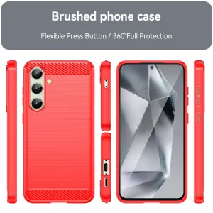 FLEXI TPU Ochranný kryt Samsung Galaxy S24 FE 5G červený