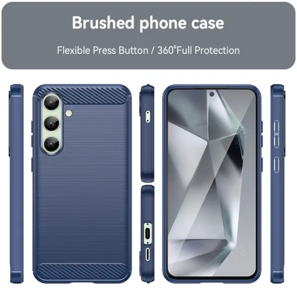 FLEXI TPU Ochranný kryt Samsung Galaxy S24 FE 5G modrý