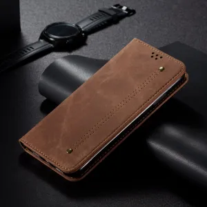 DENIM Peňaženkový kryt pre Honor Magic7 Pro 5G hnedý