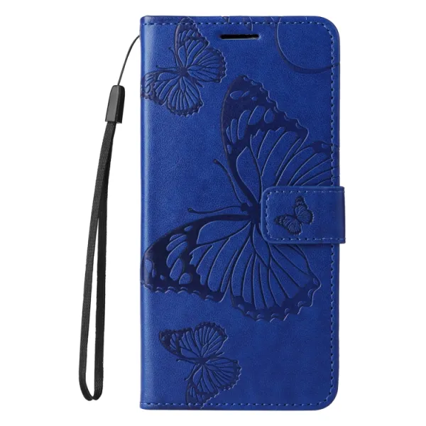 ART BUTTERFLY Peňaženkový obal pre Apple iPhone 16e / iPhone 17e modrý
