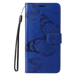 ART BUTTERFLY Peňaženkový obal pre Apple iPhone 16e / iPhone 17e modrý