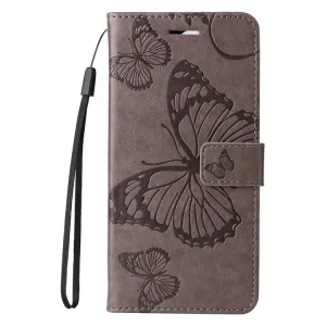 ART BUTTERFLY Peňaženkový obal pre Apple iPhone 16e / iPhone 17e šedý
