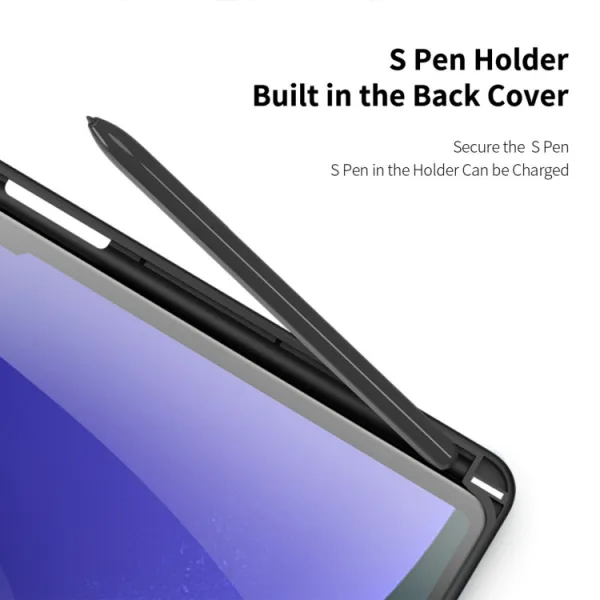 DUX TOBY Flipové puzdro pre Samsung Galaxy Tab S10+ čierne