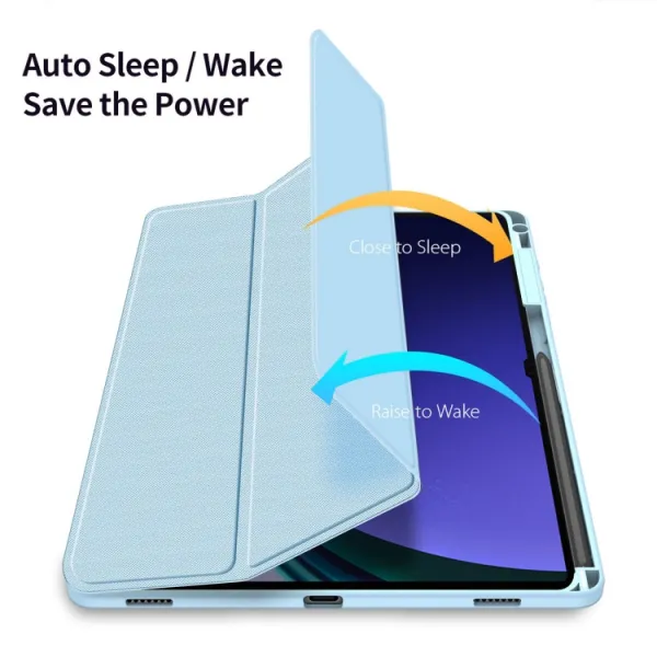 DUX TOBY Flipové puzdro pre Samsung Galaxy Tab S10+ modré
