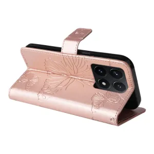 ART BUTTERFLY Peňaženkový obal pre Xiaomi 14T ružový
