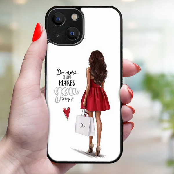 MY ART Ochranný kryt pre Apple iPhone 15 Plus RED DRESS (137)
