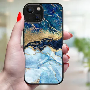 MY ART Ochranný kryt pre Apple iPhone 15 Plus BLUE MARBLE (141)