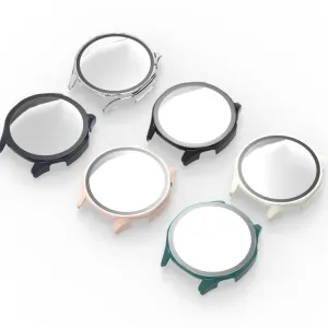 PC FULL COVER Plastový kryt so sklom pre Huawei Watch GT 5 46mm modrý