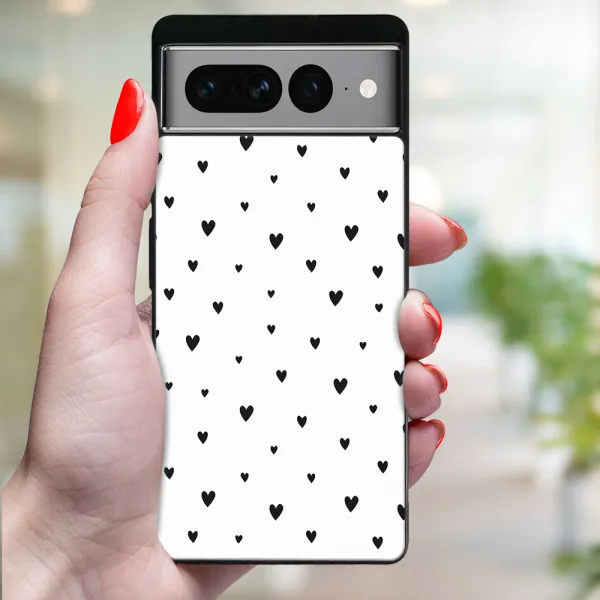 MY ART Ochranný kryt pre Google Pixel 7 Pro BLACK HEARTS (167)