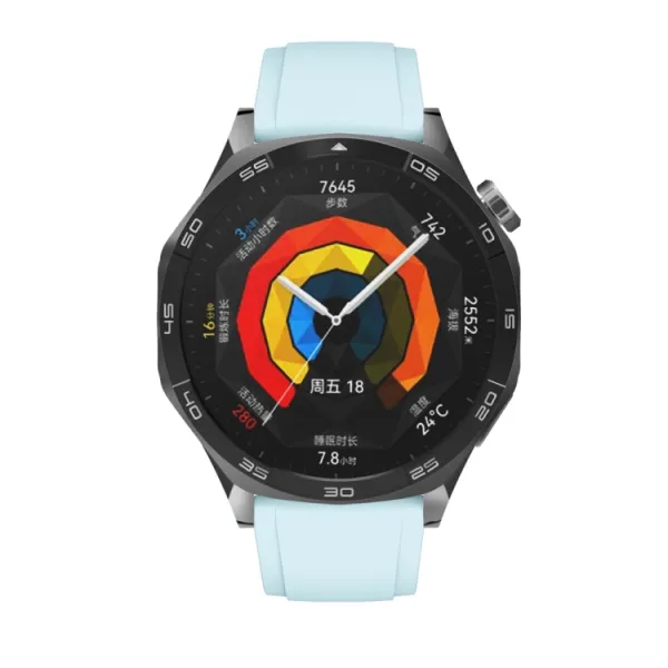 SILICONE Vymeniteľný remienok pre Huawei Watch GT 5 46mm / GT 6 46mm svetlomodrý