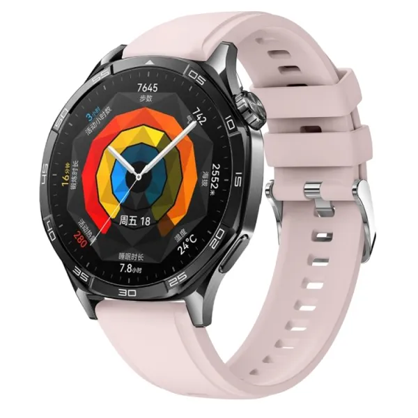 SILICONE Vymeniteľný remienok pre Huawei Watch GT 5 46mm / GT 6 46mm ružový