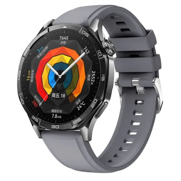 SILICONE Vymeniteľný remienok pre Huawei Watch GT 5 46mm / GT 6 46mm tmavošedý