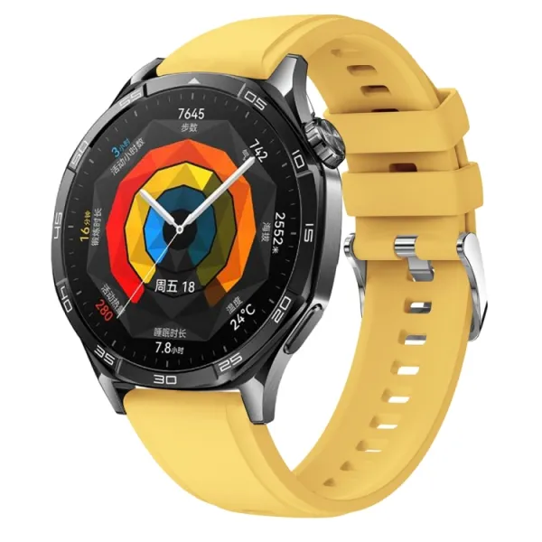 SILICONE Vymeniteľný remienok pre Huawei Watch GT 5 46mm / GT 6 46mm žltý