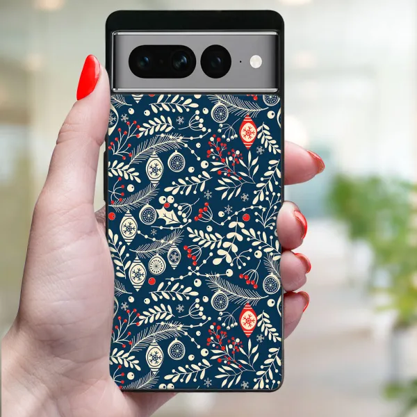 MY ART Kryt s vianočným dizajnom Google Pixel 7 Pro MISTLETOE (070)