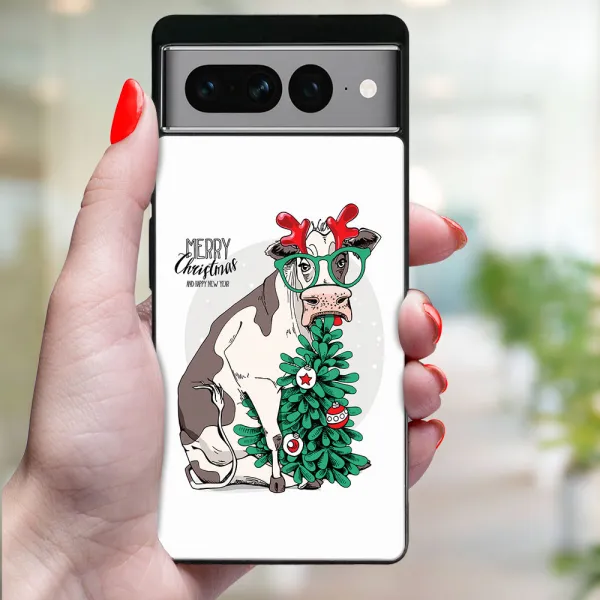 MY ART Kryt s vianočným dizajnom Google Pixel 7 Pro MERRY CHRISTMAS (074)