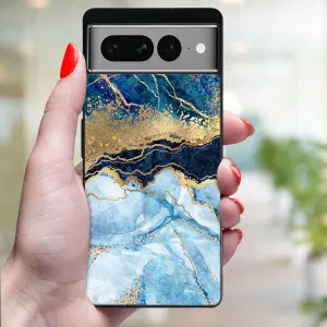 MY ART Ochranný kryt pre Google Pixel 7 Pro BLUE MARBLE (141)