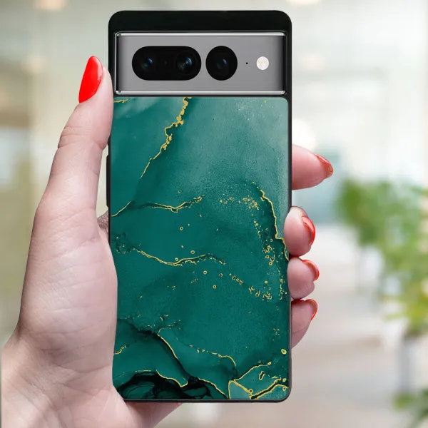MY ART Ochranný kryt pre Google Pixel 7 Pro GREEN MARBLE (145)