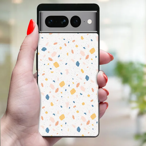 MY ART Ochranný kryt pre Google Pixel 7 Pro ORANGE TERRAZZO (165)