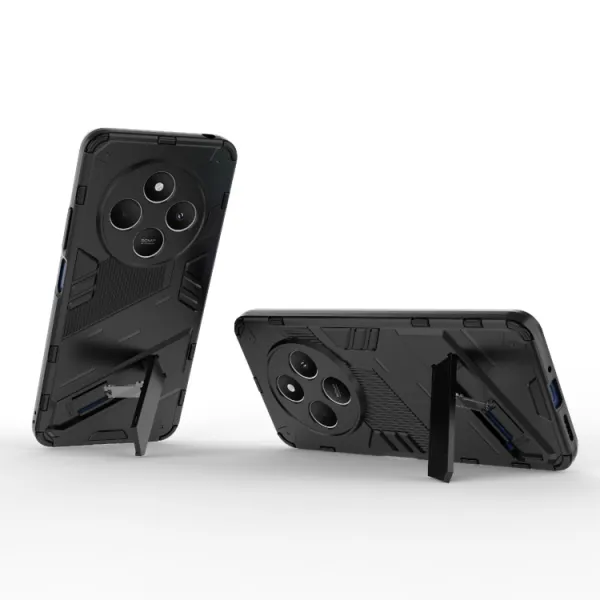 BIB Ochranný obal so stojanom pre Xiaomi Redmi 14C / Poco C75 čierny