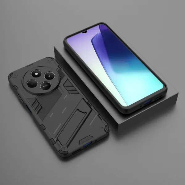 BIB Ochranný obal so stojanom pre Xiaomi Redmi 14C / Poco C75 čierny