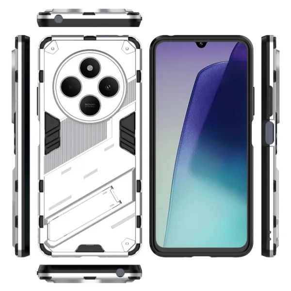 BIB Ochranný obal so stojanom pre Xiaomi Redmi 14C / Poco C75 biely
