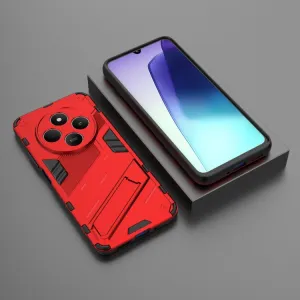 BIB Ochranný obal so stojanom pre Xiaomi Redmi 14C / Poco C75 červený