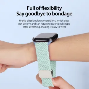 DUX BRAIDED Nylonový remienok pre Apple Watch 10 / 11 42mm svetlozelený