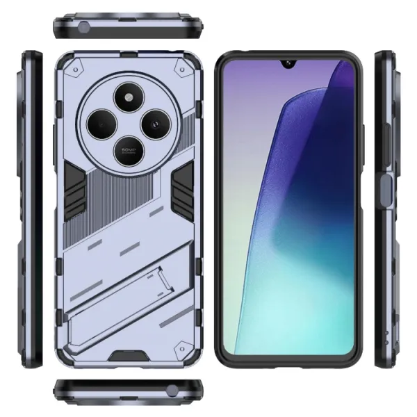 BIB Ochranný obal so stojanom pre Xiaomi Redmi 14C / Poco C75 šedý