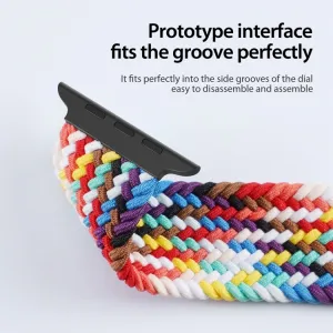 DUX BRAIDED Nylonový remienok pre Apple Watch 10 / 11 46mm COLORFUL