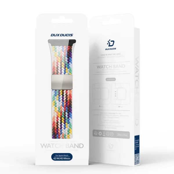 DUX BRAIDED Nylonový remienok pre Apple Watch 10 / 11 42mm COLORFUL