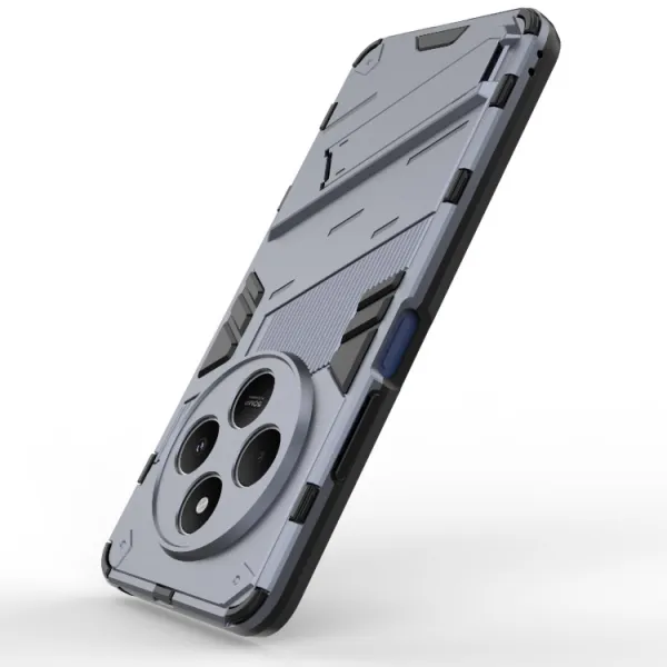 BIB Ochranný obal so stojanom pre Xiaomi Redmi 14C / Poco C75 šedý