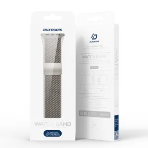 DUX BRAIDED Nylonový remienok pre Apple Watch 10 / 11 46mm šedý