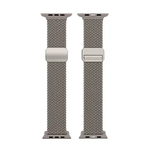 DUX BRAIDED Nylonový remienok pre Apple Watch 10 / 11 46mm šedý
