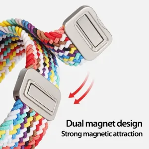 DUX BRAIDED Nylonový remienok pre Apple Watch 10 / 11 46mm COLORFUL