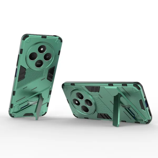 BIB Ochranný obal so stojanom pre Xiaomi Redmi 14C / Poco C75 zelený