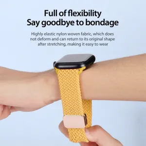 DUX BRAIDED Nylonový remienok pre Apple Watch 10 / 11 46mm žltý
