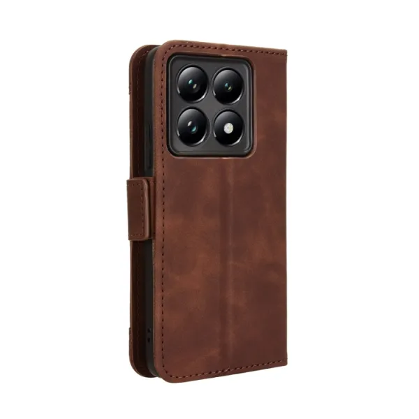 SLOT Peňaženkový obal pre Xiaomi 14T Pro hnedý