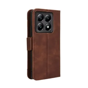 SLOT Peňaženkový obal pre Xiaomi 14T Pro hnedý