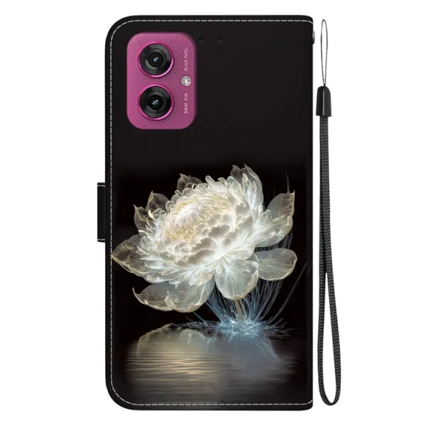 ART Peňaženkový kryt pre Motorola Moto G55 5G CRYSTAL PEONY