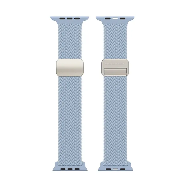 DUX BRAIDED Nylonový remienok pre Apple Watch 10 / 11 42mm svetlomodrý