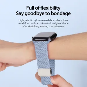 DUX BRAIDED Nylonový remienok pre Apple Watch 10 / 11 42mm svetlomodrý