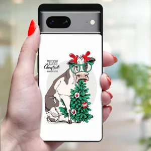 MY ART Kryt s vianočným dizajnom Google Pixel 7a MERRY CHRISTMAS (074)