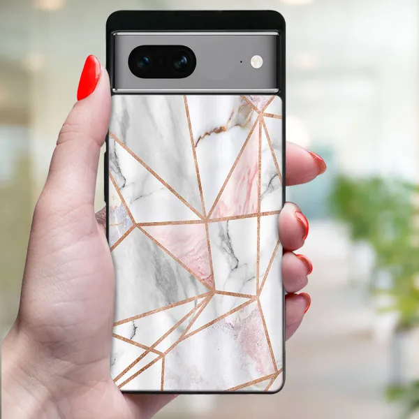 MY ART Ochranný kryt pre Google Pixel 7a PINK MARBLE (143)