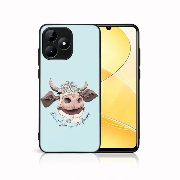 MY ART Ochranný kryt pre Realme C51 HAPPY COW (181)